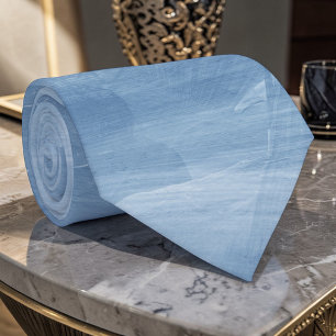 Lichtblauwe Aquarel Herenstropdas Stropdas