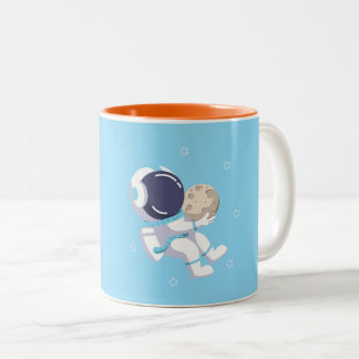 Lichtblauwe astronaut - mok