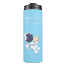 Lichtblauwe astronaut - thermomok