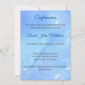 lichtblauwe bevestigingsceremonie kaart (Voorkant)