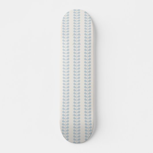 Lichtblauwe bladstreep persoonlijk skateboard (Voorkant)
