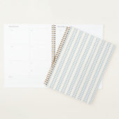 Lichtblauwe bladstreep planner (Display)