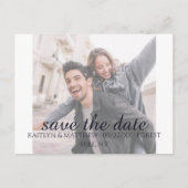 Lichtblauwe bruiloft aankondigingskaart (Voorkant)