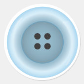 Lichtblauwe Button Sticker zegel (Voorkant)