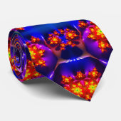 Lichtblauwe caleidoscoop stropdas (Opgerold)