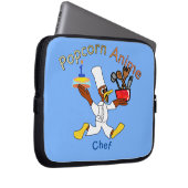 Lichtblauwe Chef Ducky Kazoo Electronics Bag Laptop Sleeve (Voorkant Rechts)