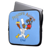 Lichtblauwe Chef Ducky Kazoo Electronics Bag Laptop Sleeve (Voorkant Links)