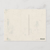 Lichtblauwe Chevron Bedankt Briefkaart (Achterkant)