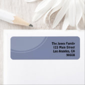 Lichtblauwe cirkel etiket (Insitu)