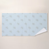 Lichtblauwe confetti stippen badhanddoek (Badhanddoek)
