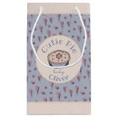 Lichtblauwe Cutie Pie Baby Boy Klein Cadeauzakje (Achterkant)