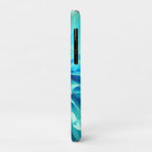 Lichtblauwe Dahlia Bloem Case-Mate iPhone Case (Achterkant/links)