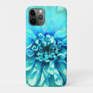 Lichtblauwe Dahlia Bloem Case-Mate iPhone Case