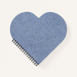 Lichtblauwe denim blauwe jeans look Print Cut Sew Notitieboek