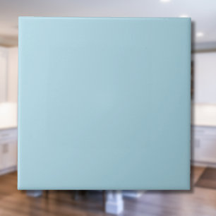 Lichtblauwe effen kleur Klassiek elegant Tegeltje