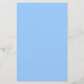 Lichtblauwe effen kleur wit (Achterkant)