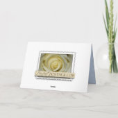 Lichtblauwe en donkerblauwe hortensia's bedankkaart (Achterkant)