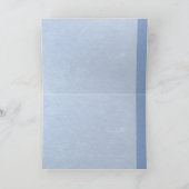 Lichtblauwe en donkerblauwe hortensia's bedankkaart (Binnen)