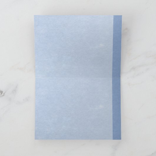 Lichtblauwe en donkerblauwe hortensia's bedankkaart (Binnen)