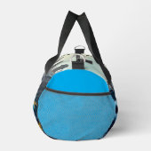 Lichtblauwe en gele trein plunjezak (Rechts)