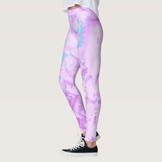 Lichtblauwe en Paarse Leggings (Links)