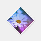 Lichtblauwe en Paarse servetten (Hoek)