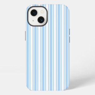 Lichtblauwe en witte candy strepen Case-Mate iPhon iPhone 13 Hoesje