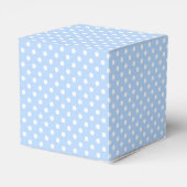 Lichtblauwe en Witte Stip Geschenkdoosje Bedankdoosjes (Achterkant)