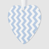 Lichtblauwe en Witte Zigzag Ornament (voorkant)