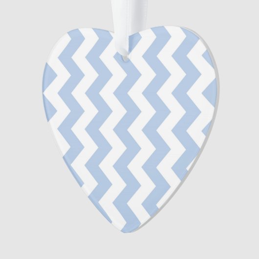 Lichtblauwe en Witte Zigzag Ornament (voorkant)