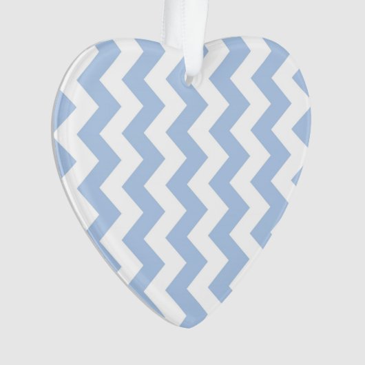 Lichtblauwe en Witte Zigzag Ornament (voorkant)
