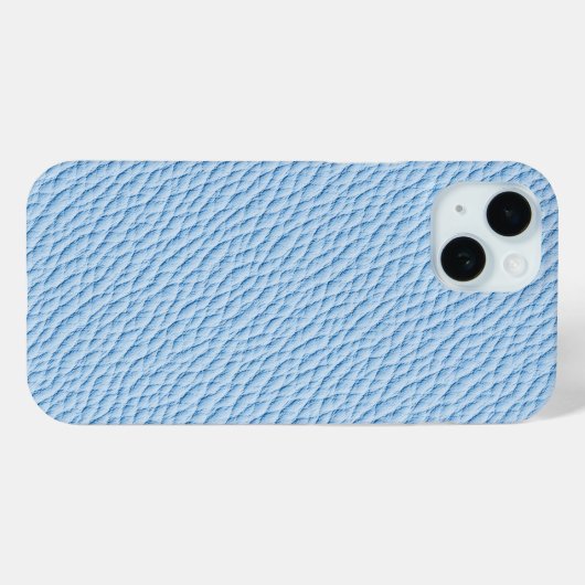 Lichtblauwe faux lederen telefoonhoes Case-Mate iPhone case (Achterkant (horizontaal))