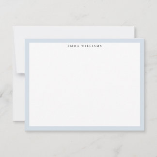 Lichtblauwe Frame Notitiekaart Kaart