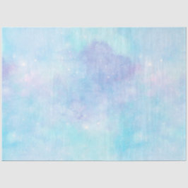 Lichtblauwe Galaxy Serie Design 5 Tissuepapier