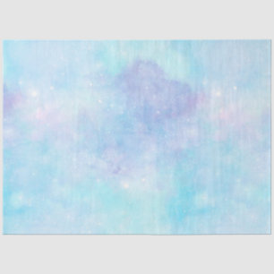 Lichtblauwe Galaxy Serie Design 5 Tissuepapier