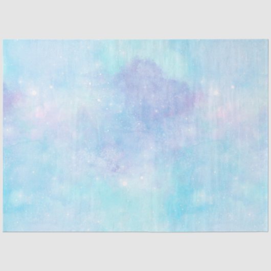 Lichtblauwe Galaxy Serie Design 5 Tissuepapier (Voorkant)