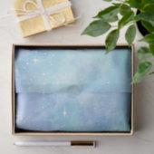 Lichtblauwe Galaxy Serie Ontwerp 10 Tissuepapier (Geschenk)