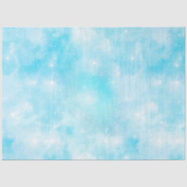 Lichtblauwe Galaxy Serie Ontwerp 3 Tissuepapier