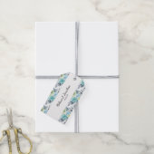 Lichtblauwe, gele groene Labels voor bruiloft Cadeaulabel (Met Touw)