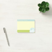 Lichtblauwe gele groene pokadots en Roos Post-it® Notes (Kantoor)
