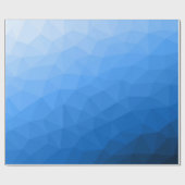 Lichtblauwe geometrische mesh-patroon met verloop cadeaupapier (Vlak)