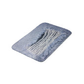 Lichtblauwe gescheurde jeans textuur badmat (Gekanteld)