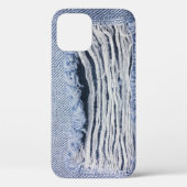 Lichtblauwe gescheurde jeans textuur Case-Mate iPhone case (Achterkant)