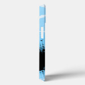 Lichtblauwe grafische dierlijke afdruk Case-Mate iPhone case (Achterkant / Rechts)