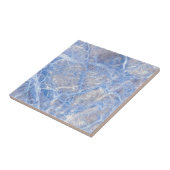 Lichtblauwe grijze marmer tegeltje (Zijkant)