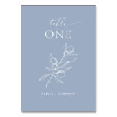 Lichtblauwe grijze olijf bruiloft | kwetsbare naut kaart (Achterkant)