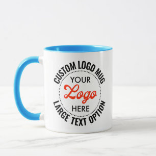 LICHTBLAUWE grote tekst promotionele combo logomok Mok