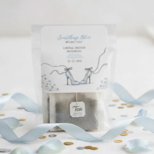 Lichtblauwe Hakken Bruidsuitvaart Vierkante Sticker