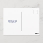 Lichtblauwe hart-thema Happy Vaderdag Briefkaart (Achterkant)