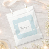 Lichtblauwe harten voorkeur zak bedankzakje (Geknipt)